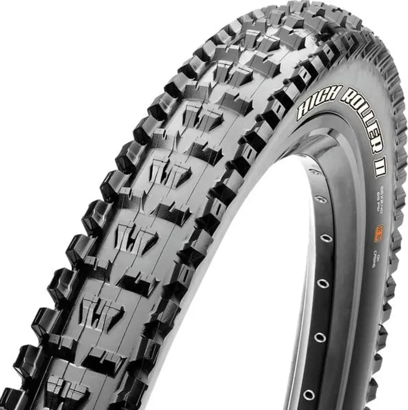 Maxxis High Roller II Tire - 27.5 X 2.6 Tubeless Folding Black Dual EXO Wide Trail Black 27.5 x 2.6