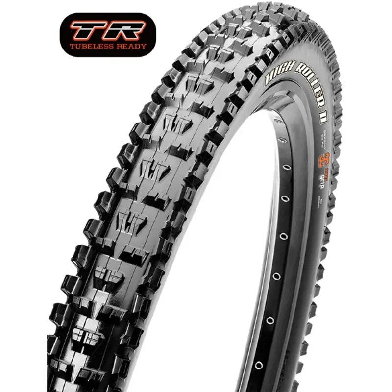 Maxxis High Roller II Tire - 27.5 X 2.8 Tubeless Folding Black 3C Maxx Terra EXO Black 27.5 x 2.8